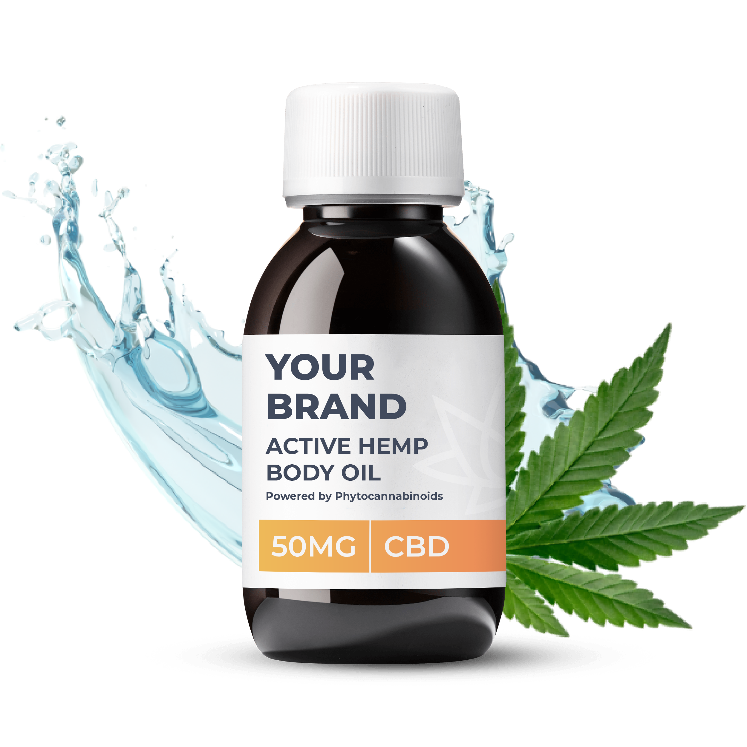 BODY OIL White & Private label Active Hemp CBD Body Oil supplied in a 200ml Fully recyclable medical grade PET bottle