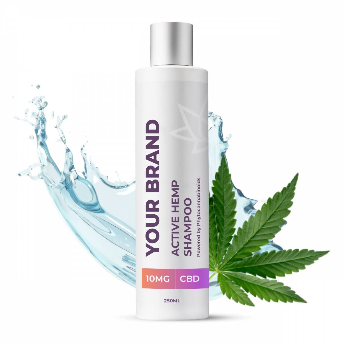 White & Private Label Active Hemp CBD Shampoo Manufacturers