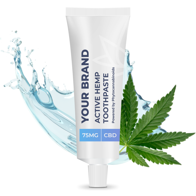 White & Private Label Active Hemp CBD Toothpaste Manufacturers
